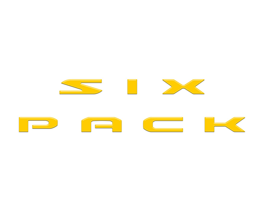 Six Pack Hood Letter Inserts Fits 2026-2027 Dodge Charger