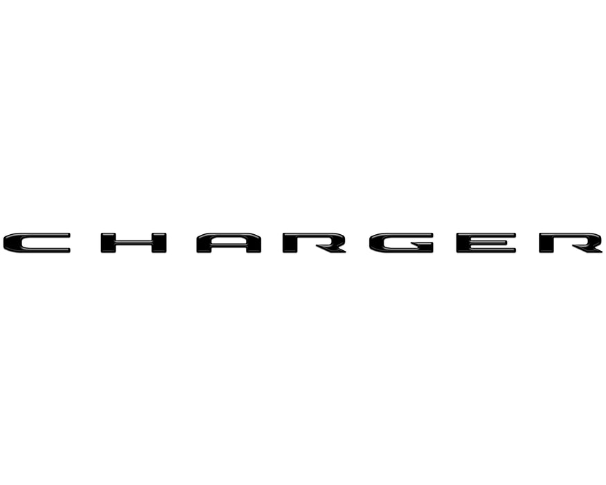 Rear Bumper Letter Inserts Fits 2026-2027 Dodge Charger