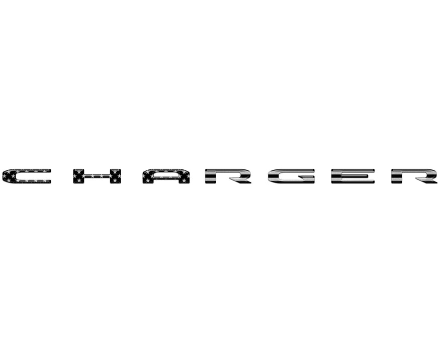 Rear Bumper Letter Inserts Fits 2026-2027 Dodge Charger