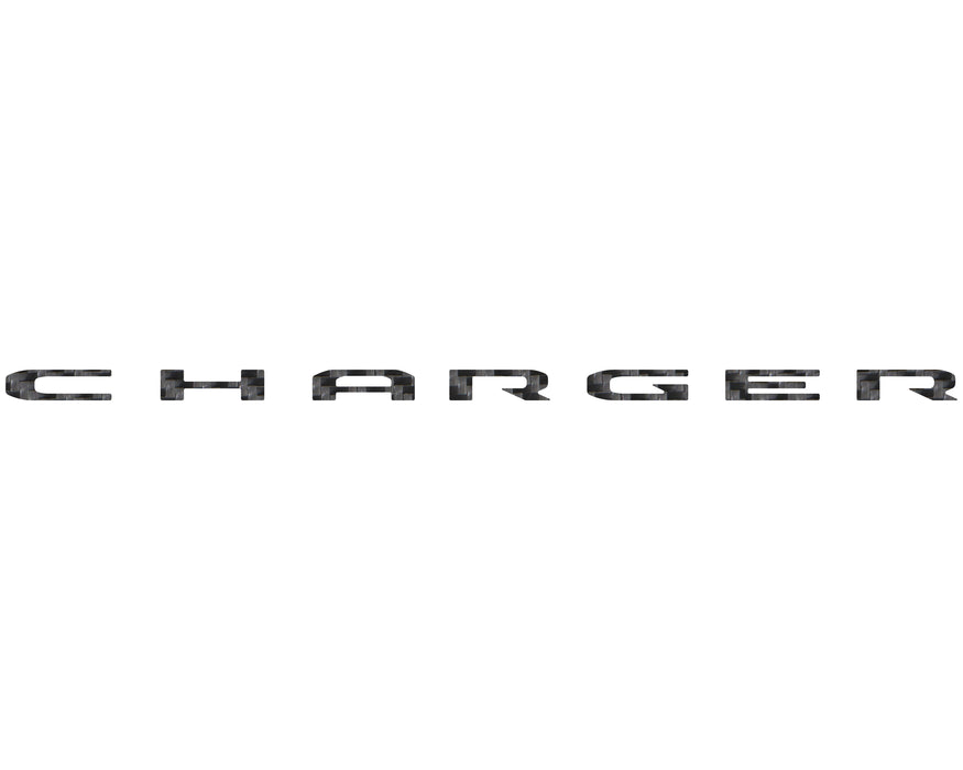 Rear Bumper Letter Inserts Fits 2026-2027 Dodge Charger