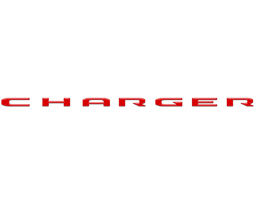 Rear Bumper Letter Inserts Fits 2026-2027 Dodge Charger