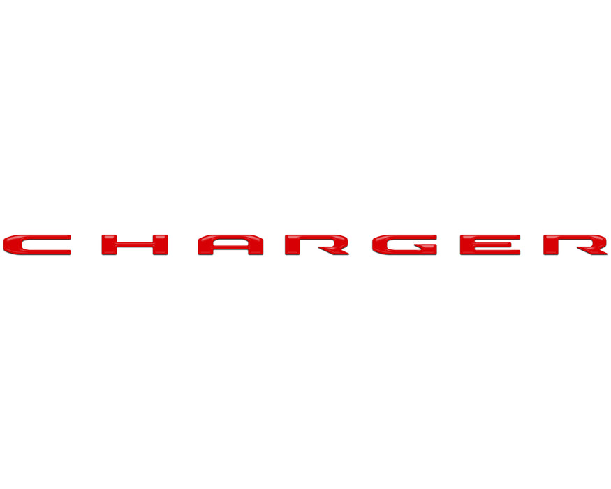 Rear Bumper Letter Inserts Fits 2026-2027 Dodge Charger