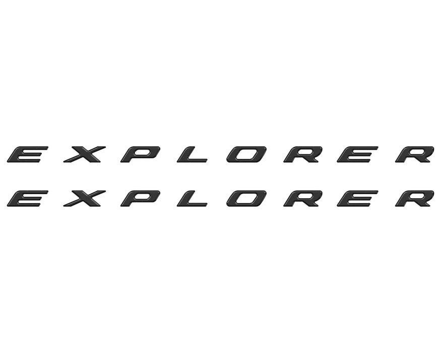Rocker Panel Letter Inserts Fits 2020-2026 Ford Explorer