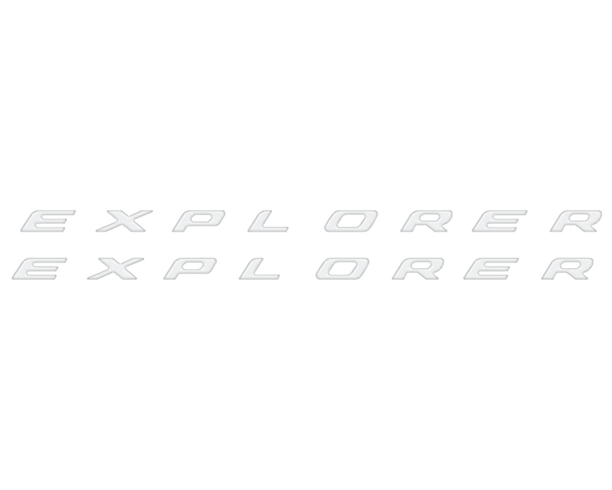 Rocker Panel Letter Inserts Fits 2020-2026 Ford Explorer