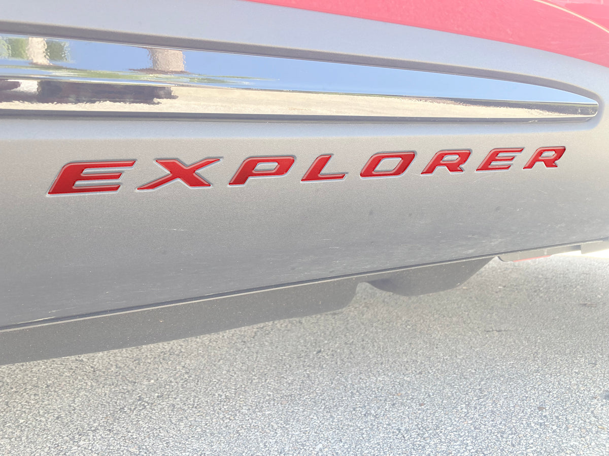 Rocker Panel Letter Inserts Fits 2020-2026 Ford Explorer