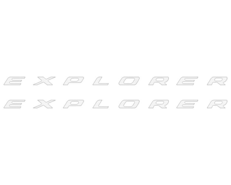 Rocker Panel Letter Inserts Fits 2020-2026 Ford Explorer