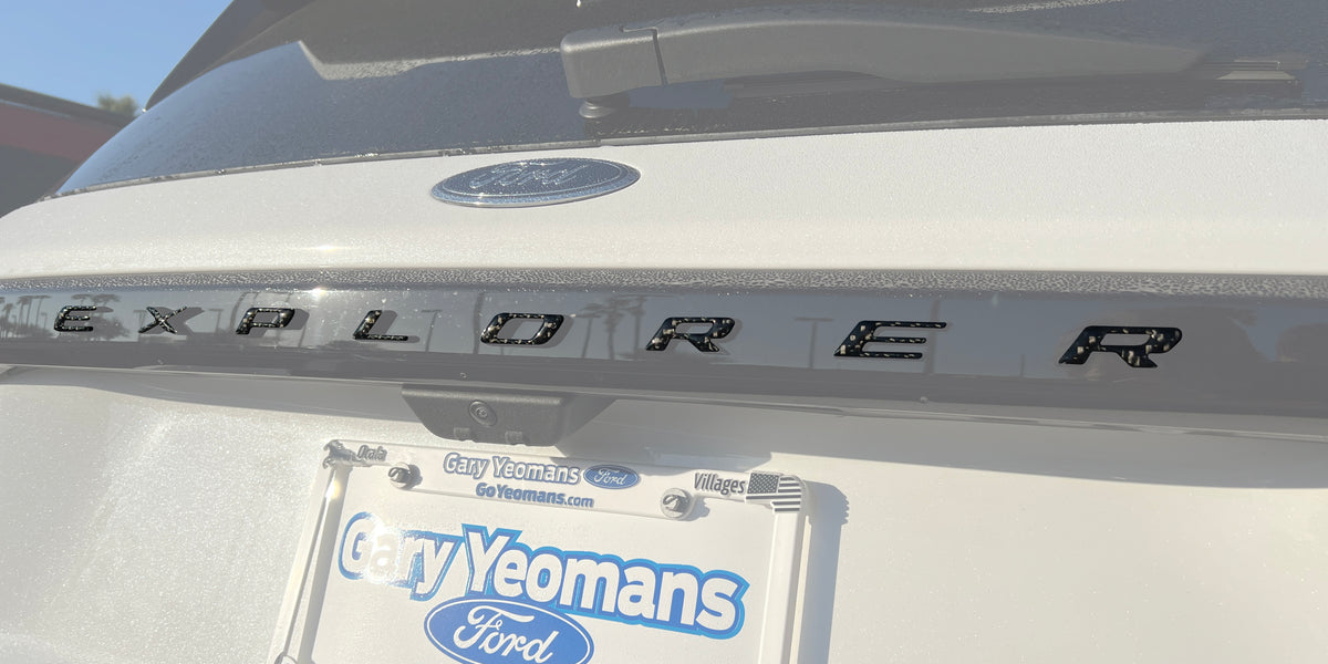 Liftgate Letter Overlays Fits 2025-2026 Ford Explorer — Tufskinz.com