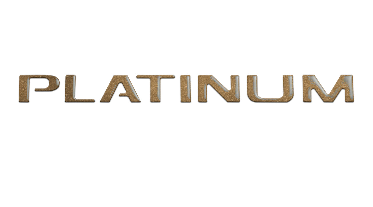 Tailgate Letter Inserts Fits 2015-2017 Ford F-150 Platinum