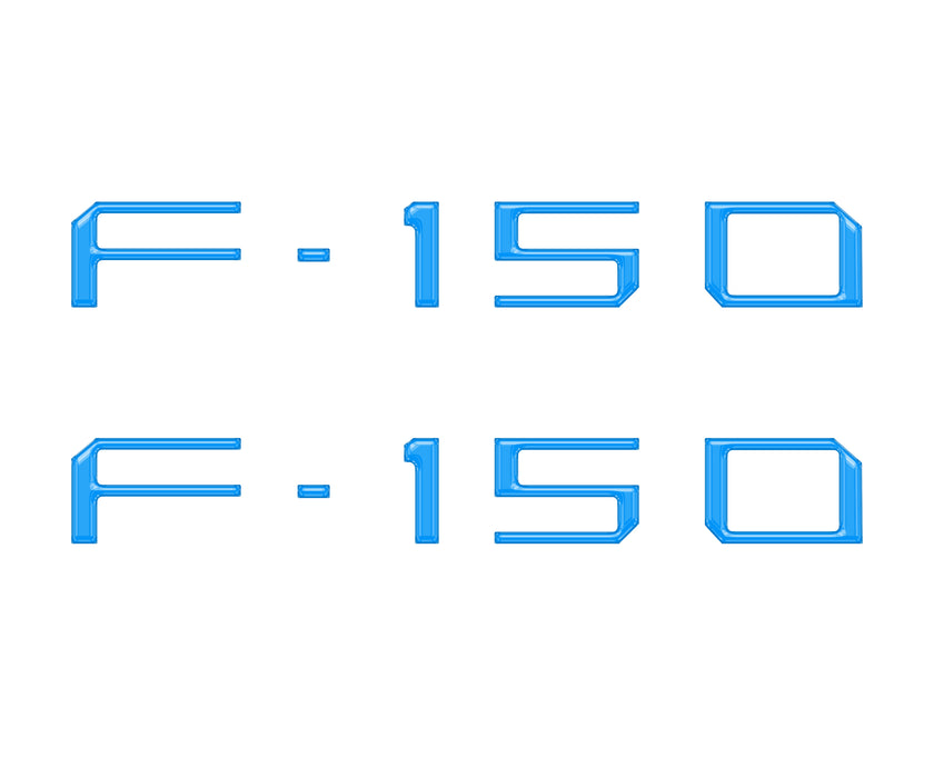 Charge Port Lid Letter Inserts Fits 2022-2026 Ford F-150 Lightning