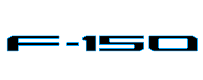 Tailgate Letter Inserts Fits 2021-2026 Ford F-150