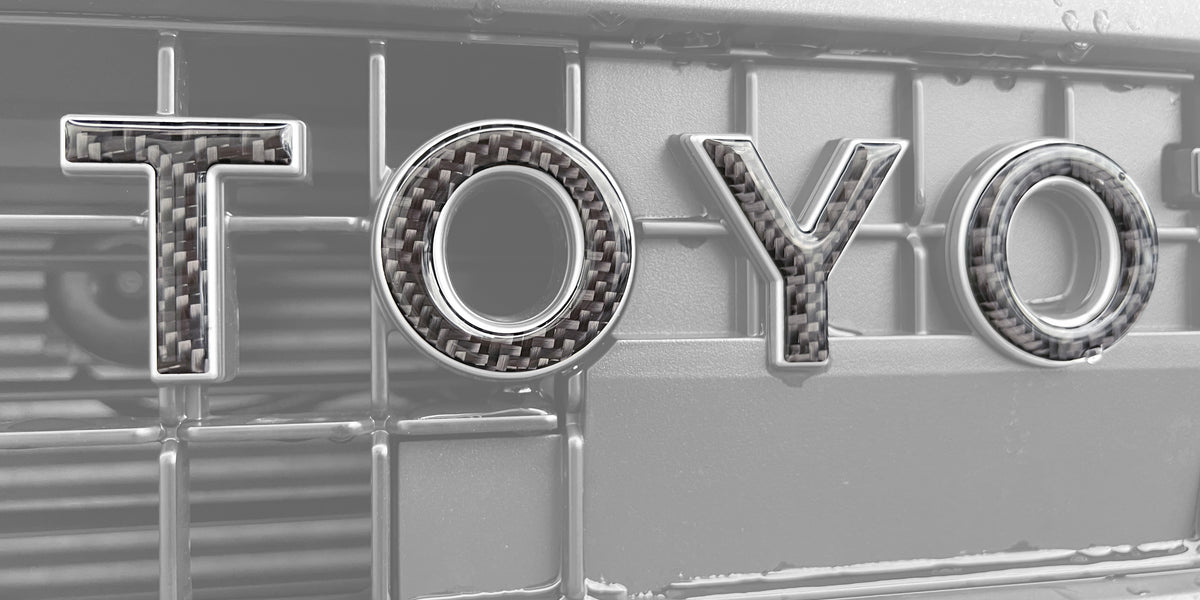 Front Grille Letter Overlays Fits 2024-2026 Toyota Land Cruiser