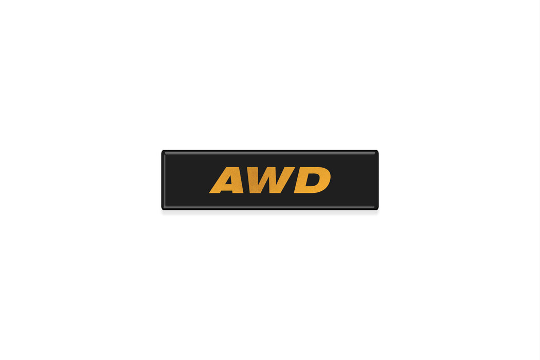 AWD and Hybrid Badge - Fits Any Flat Surface