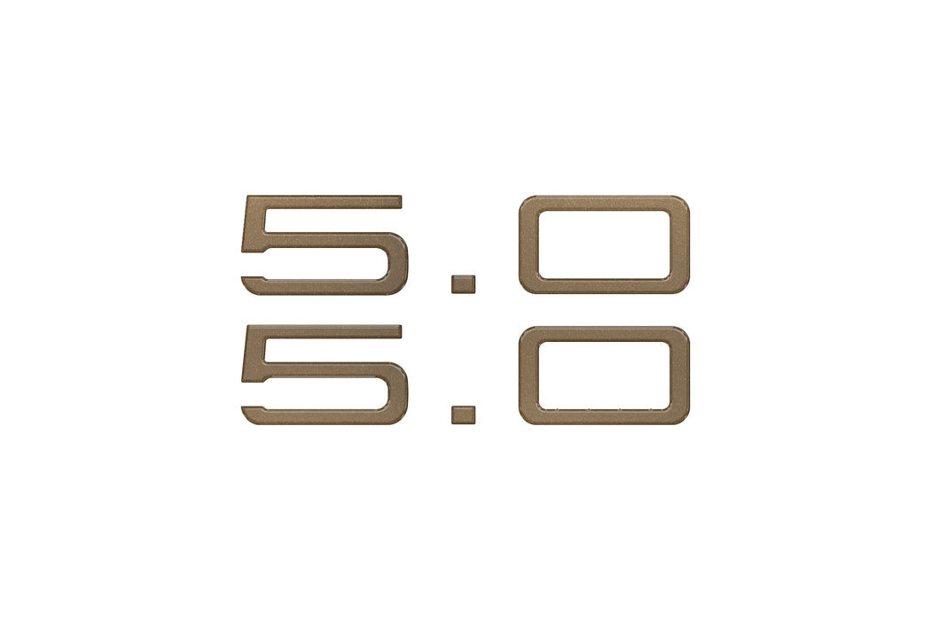 5.0 Emblem Inserts Fits 2024-2026 Ford Mustang