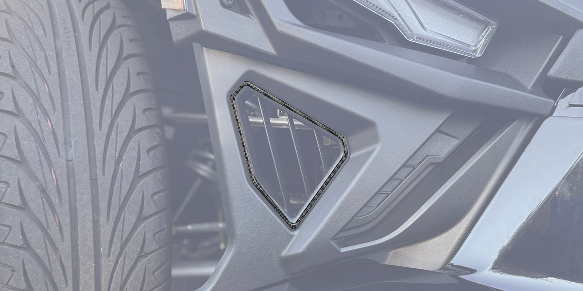 Front Fender Vent Accent Trim Fits 2020-2026 Polaris Slingshot