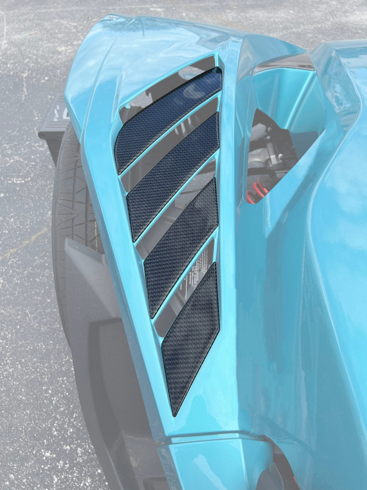 Hood Louver Accent Trim Fits 2022-2026 Polaris Slingshot R