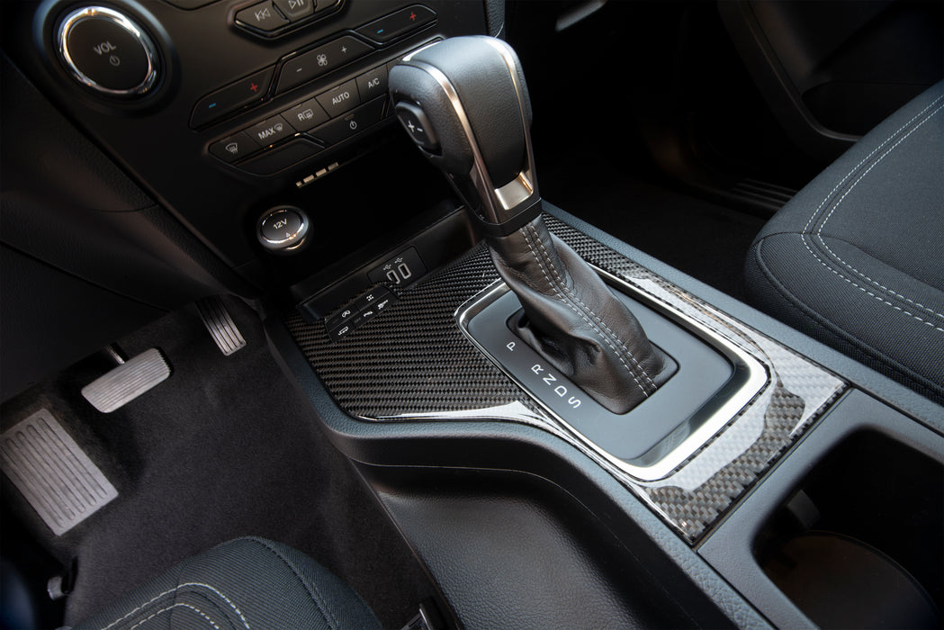thumbnail image 2 of Carbon Fiber Gear Shift Panel Cover Trim For 2025 Ford Everest - Center Console, Glossy Finish 2 of 6