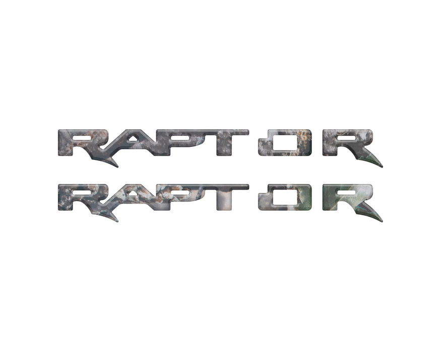 Raptor Running Board Emblem Overlays Fits 2024-2025 Ford Ranger Raptor