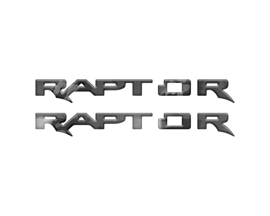 Raptor Running Board Emblem Overlays Fits 2024-2025 Ford Ranger Raptor