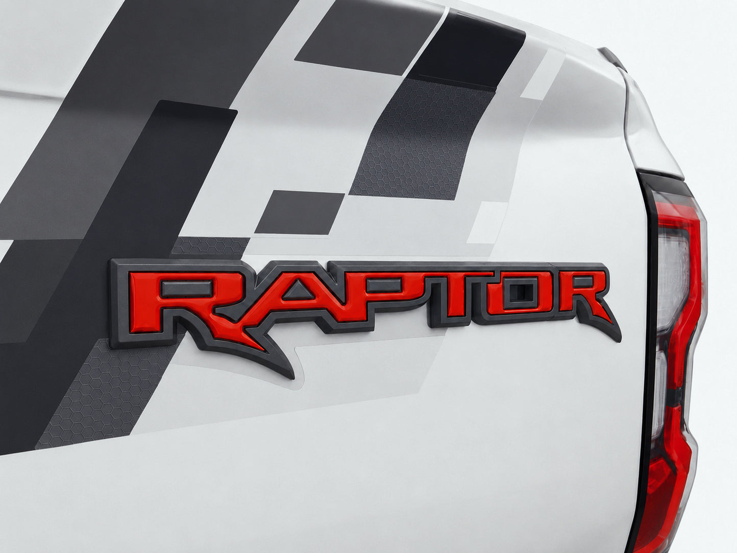 Raptor Tailgate Emblem Inserts Fits 2024-2026 Ford Ranger — Tufskinz.com