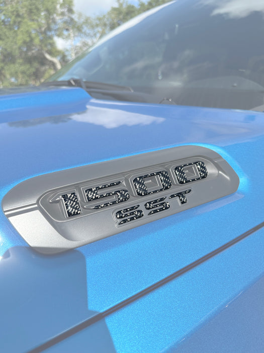 Ram 1500 TRX Hood Decal Inner Letter Inserts Overlay 2021 2022 2023 Ram 1500 TRX Hood Decal Inner Letter Inserts Overlay 2021 2022 2023