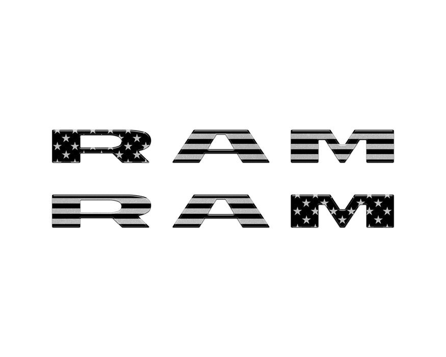 Front Door Emblem Overlays Fits 2025-2026 Ram 1500/2500/3500
