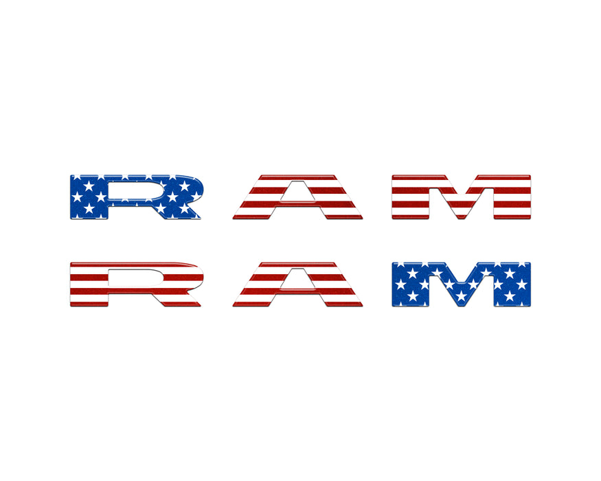 Front Door Emblem Overlays Fits 2025-2026 Ram 1500/2500/3500