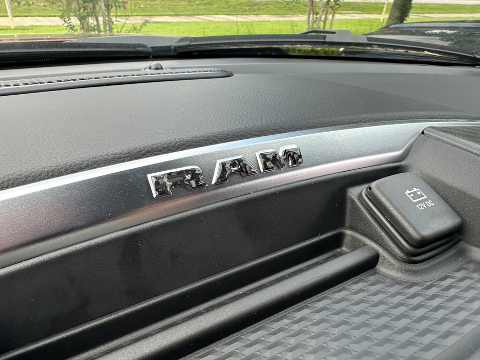 Center Dash Letter Overlays Fits 2025-2026 Ram 1500/2500/3500