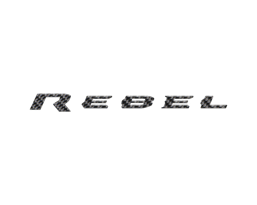 Rebel Tailgate Emblem Letter Inserts Fits 2025-2026 Ram 1500/2500/3500
