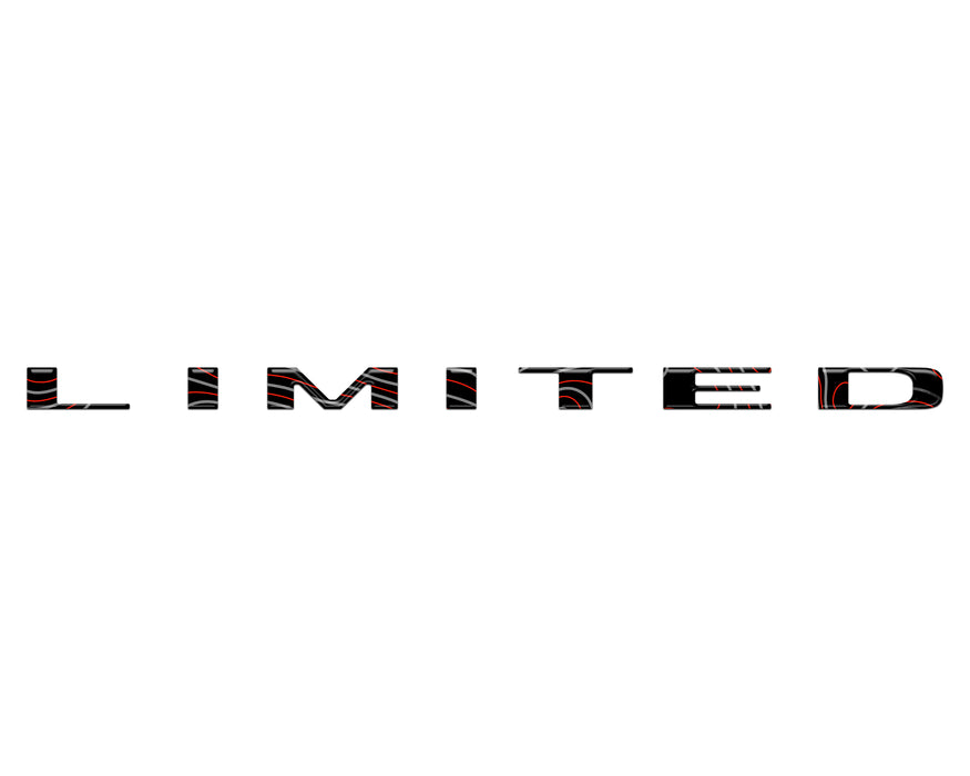 Limited Tailgate Emblem Letter Overlays Fits 2025-2026 Ram 1500/2500/3500