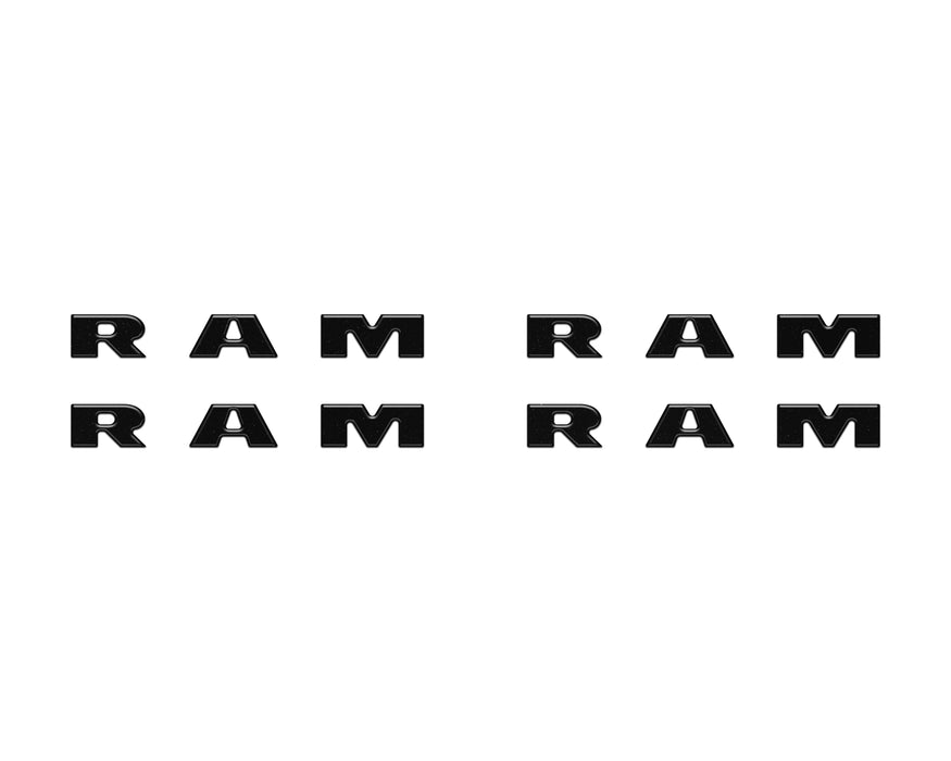 Base Model Running Board Letter Inserts Fits 2025-2026 Ram 1500/2500/3500