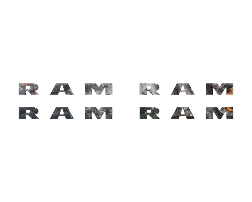 Base Model Running Board Letter Inserts Fits 2025-2026 Ram 1500/2500/3500