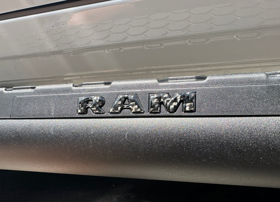 Base Model Running Board Letter Inserts Fits 2025-2026 Ram 1500/2500/3500
