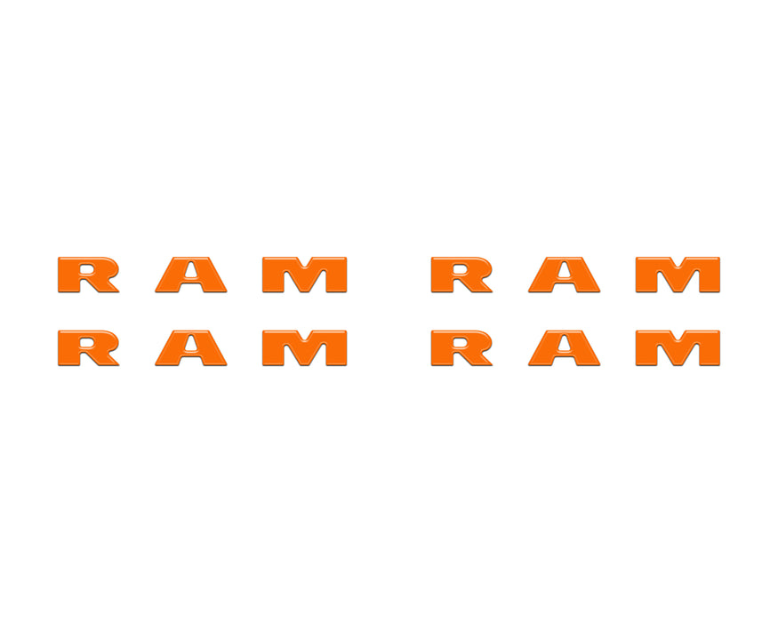 Base Model Running Board Letter Inserts Fits 2025-2026 Ram 1500/2500/3500