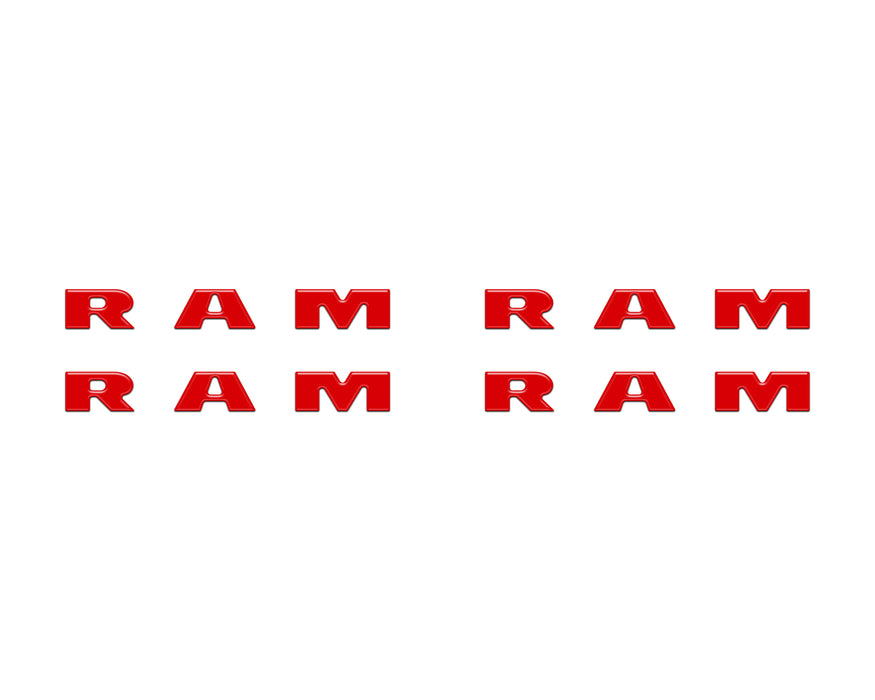 Base Model Running Board Letter Inserts Fits 2025-2026 Ram 1500/2500/3500