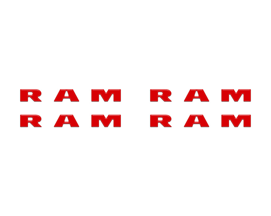 Base Model Running Board Letter Inserts Fits 2025-2026 Ram 1500/2500/3500