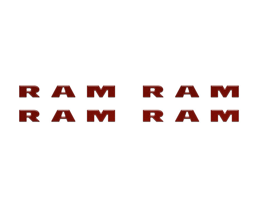 Base Model Running Board Letter Inserts Fits 2025-2026 Ram 1500/2500/3500