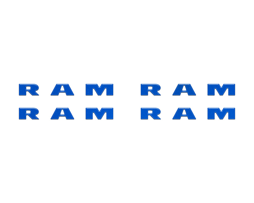 Base Model Running Board Letter Inserts Fits 2025-2026 Ram 1500/2500/3500