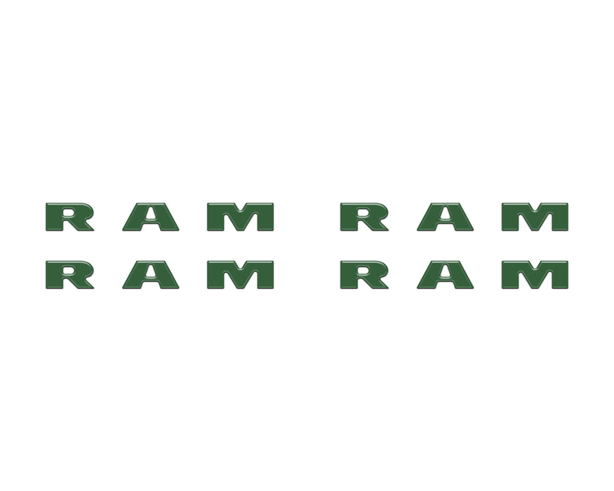 Base Model Running Board Letter Inserts Fits 2025-2026 Ram 1500/2500/3500