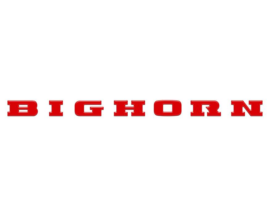 Bighorn Tailgate Emblem Letter Inserts Fits 2025-2026 Ram 1500/2500/3500