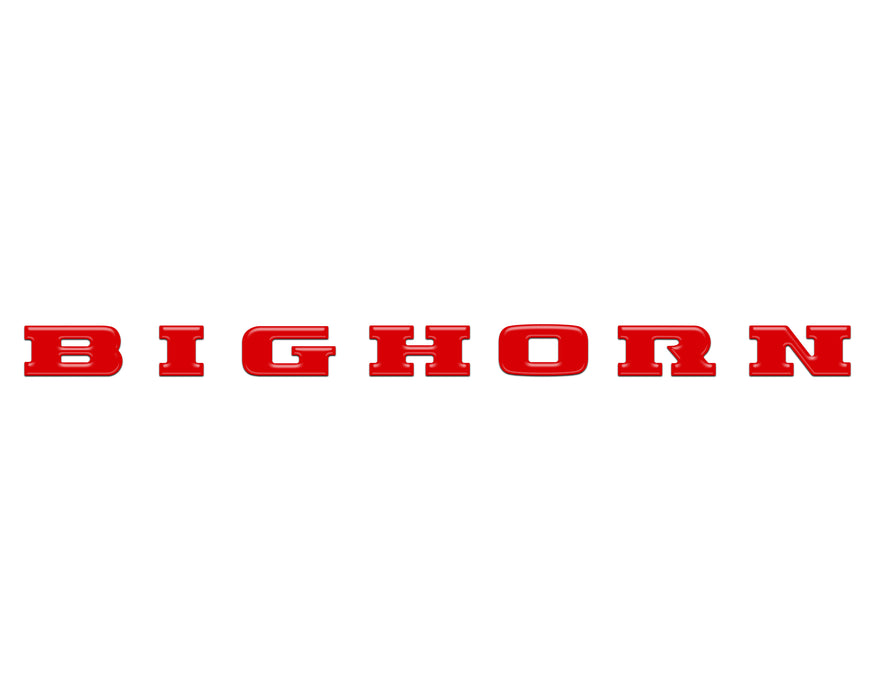 Bighorn Tailgate Emblem Letter Inserts Fits 2025-2026 Ram 1500/2500/3500