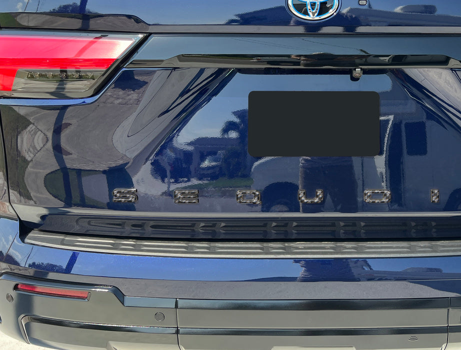 Glossy Black Tailgate Letters For 2008-2018 Toyota Sequoia – 3D Inserts, Not Decals