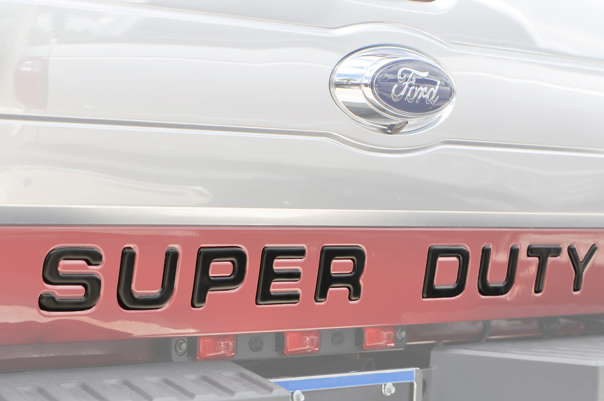 Tailgate Letter Inserts Fits 2008-2016 Ford Super Duty — Tufskinz.com