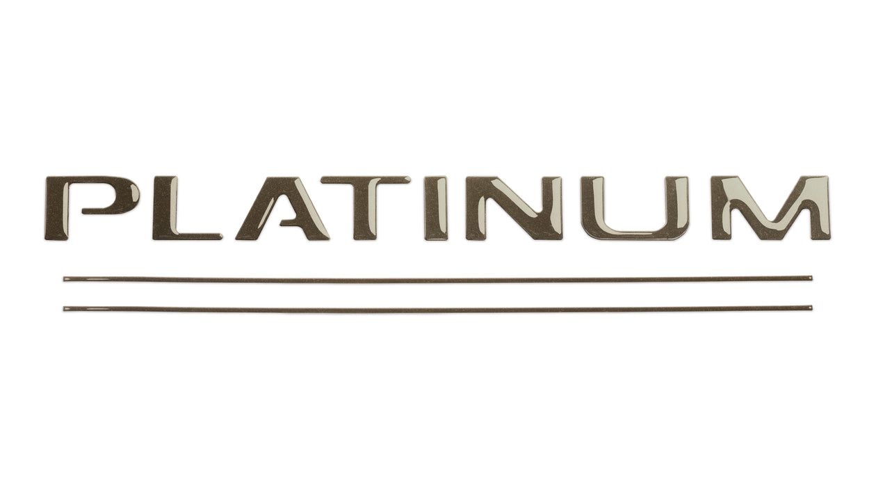 Tailgate Letter and Line Inserts Fits 2017-2019 Ford Super Duty Platinum