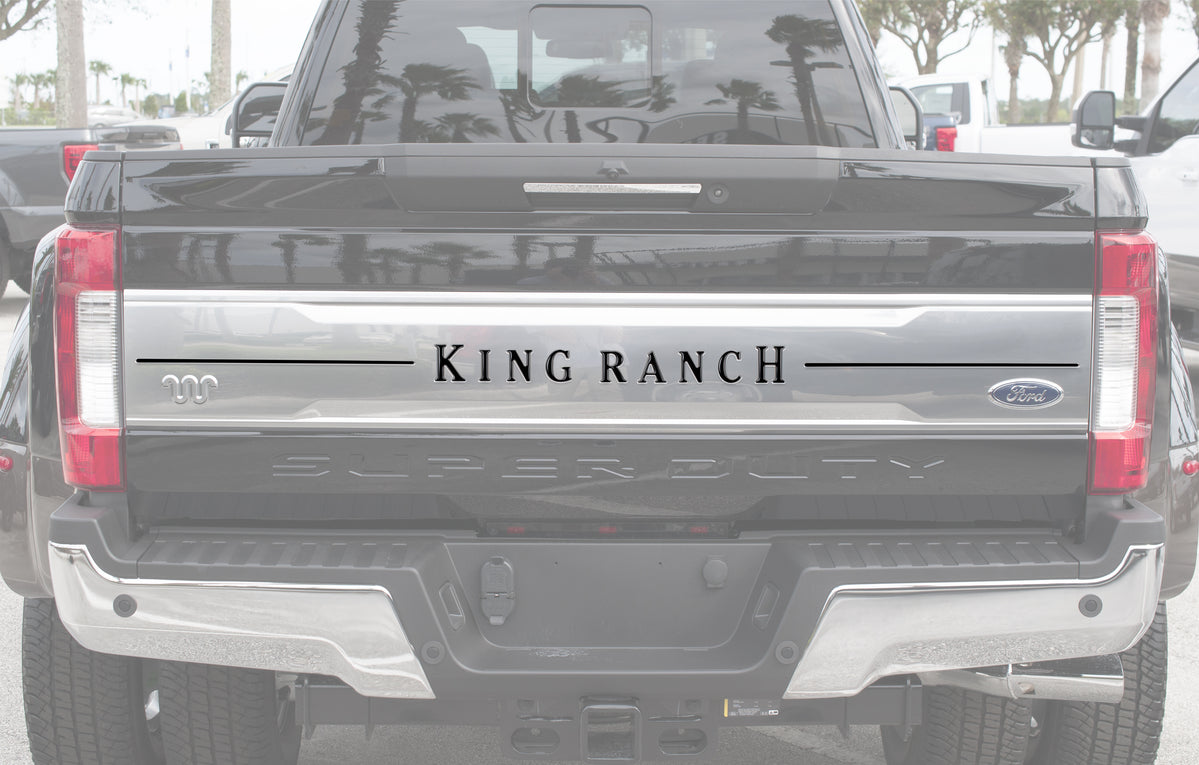 Tailgate Letter Inserts Fits 2017-2019 Ford Super Duty King Ranch ...