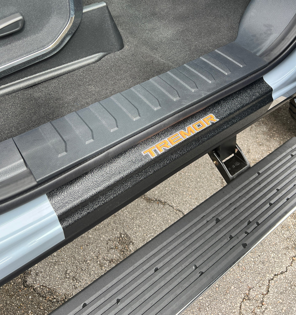 Door Sill Protection Overlays (Textured) Fits 2023-2026 Ford Super