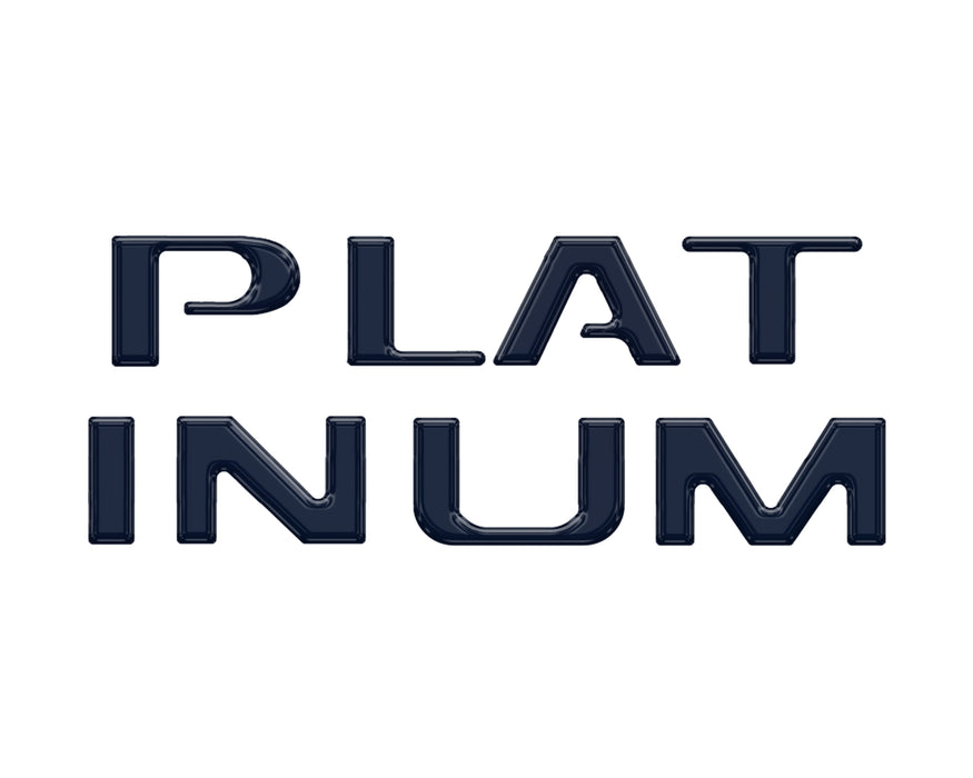 Platinum Tailgate Lettering Kit Fits 2025-2026 Ford Super Duty Platinum
