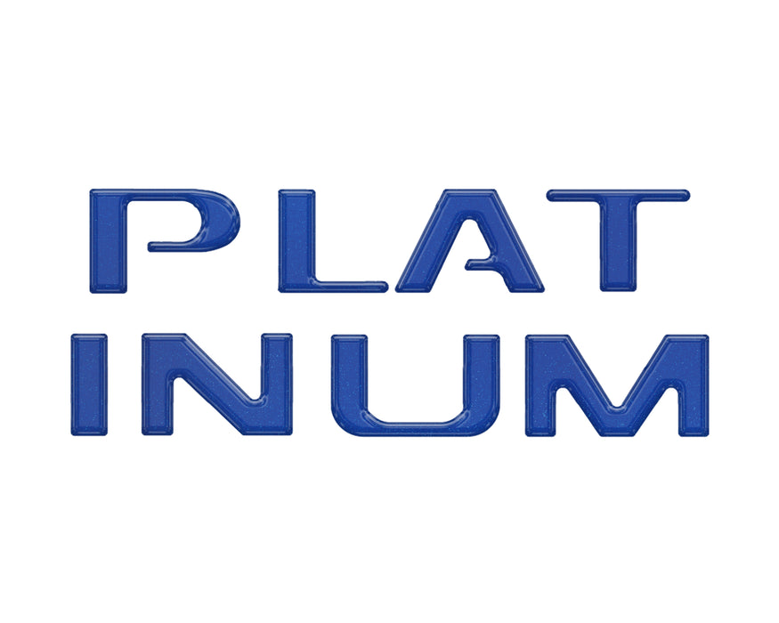 Platinum Tailgate Letter Inserts Fits 2023-2024 Ford Super Duty Platinum & 2025-2026 Platinum Plus