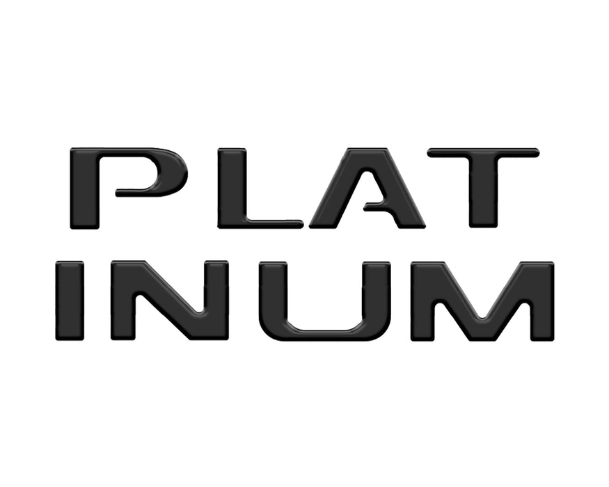 Platinum Tailgate Lettering Kit Fits 2025-2026 Ford Super Duty Platinum