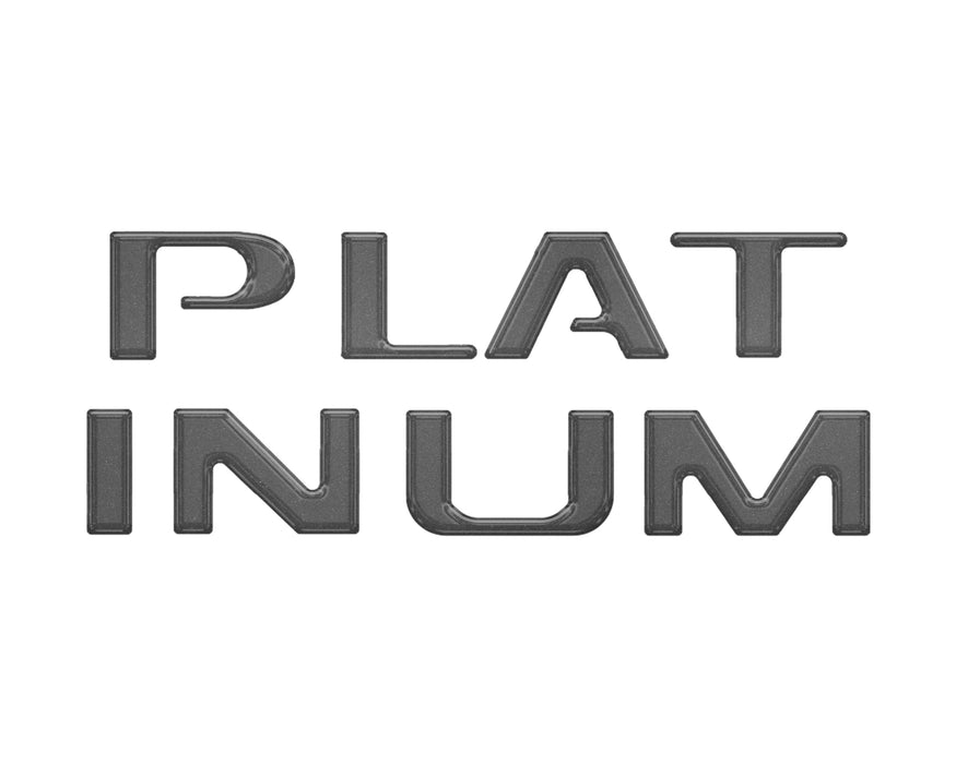 Platinum Tailgate Lettering Kit Fits 2025-2026 Ford Super Duty Platinum