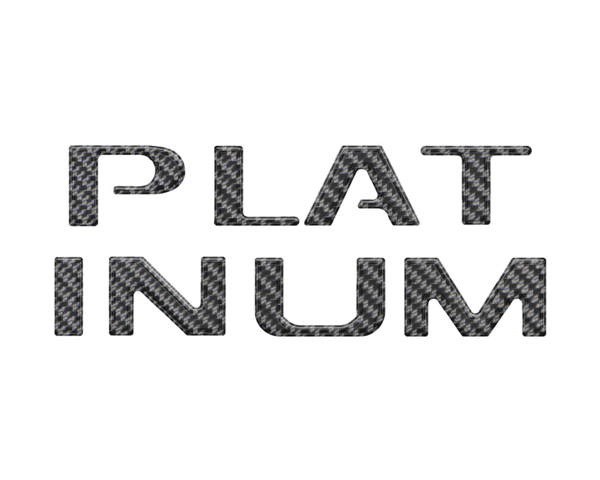 Platinum Tailgate Lettering Kit Fits 2025-2026 Ford Super Duty Platinum